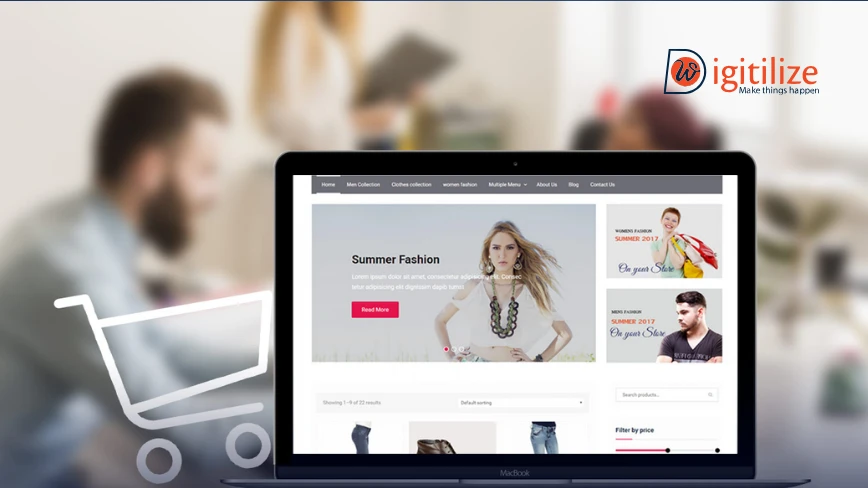 Modern eCommerce website design by DigitilizeWeb